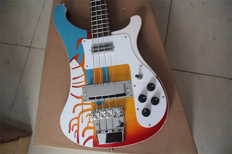 Высокое качество Firehawk Custom Rickenback 4003 custom 4 струны для бас-гитары Электрогитара Бас-гитара rickenbacker