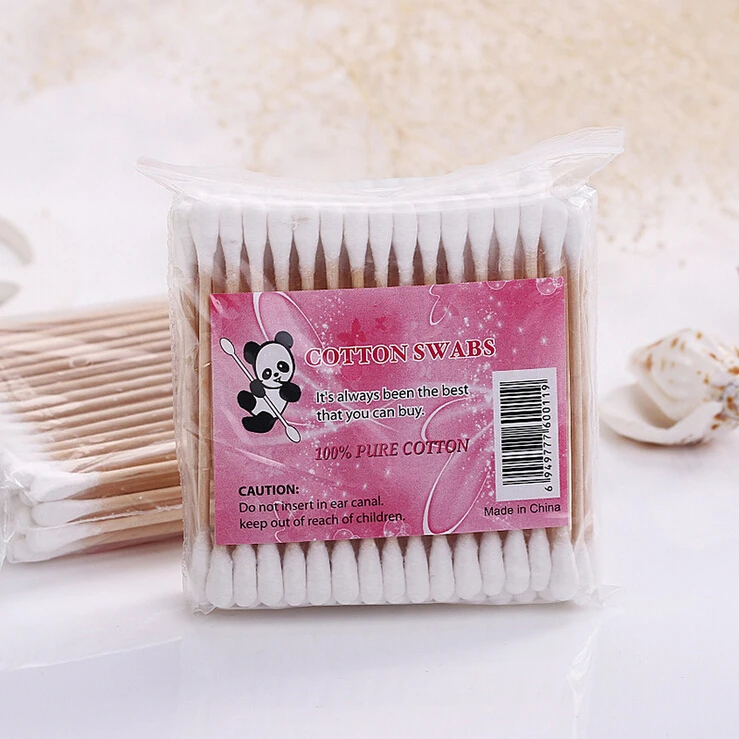 Hot Sell Cotton Swab Round Shape Health Care Cotton Tipped Makeup Tools ... image