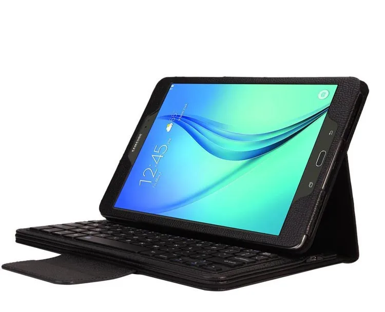 Для Samsung Galaxy Tab 9.7 дюймов Планшеты T550 T551 Съемная QWERTY Беспроводной Bluetooth клавиатура Портфолио Кожаный Чехол