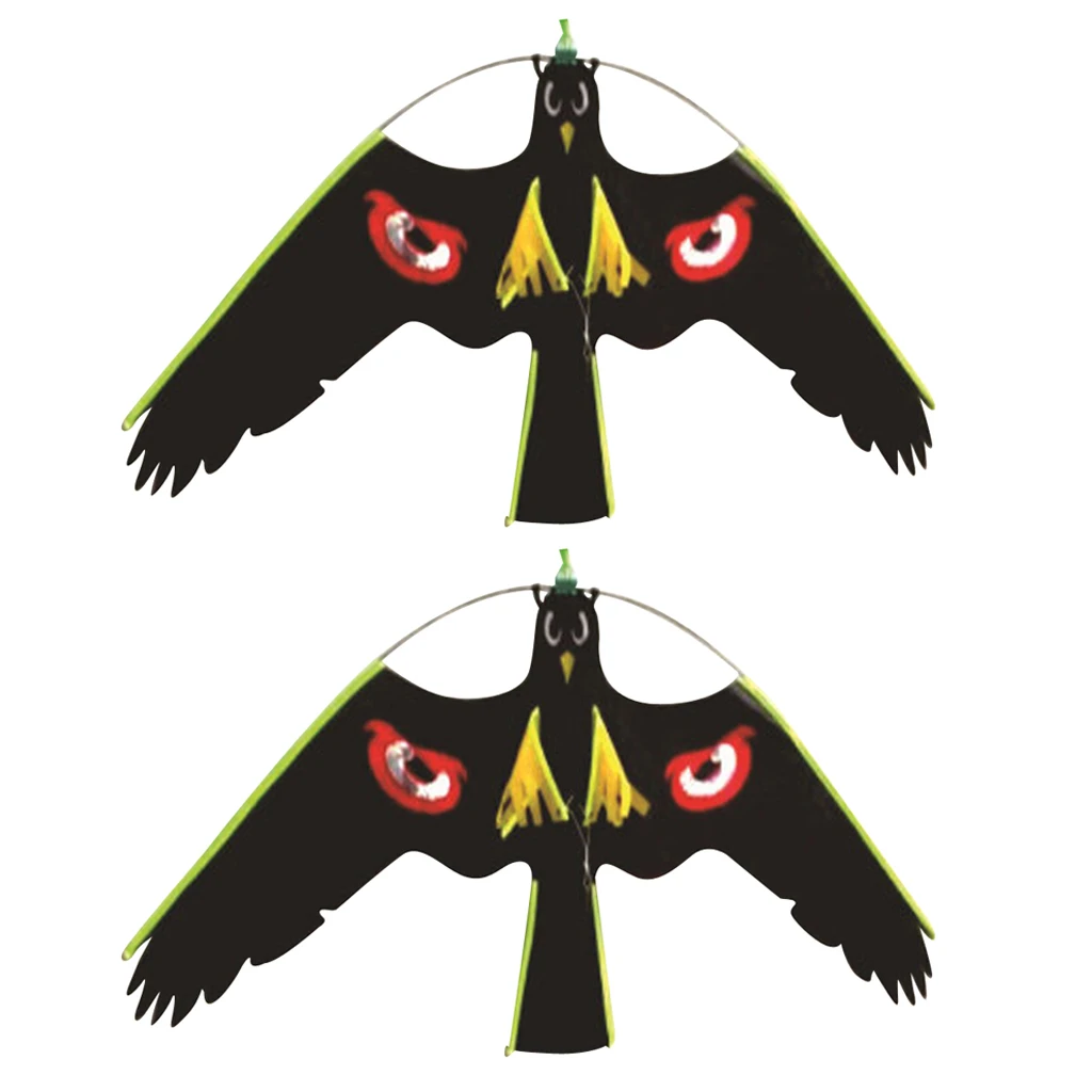 2x 3 Large Hawk Kite Scarecrow Decoy Bird Scarer Deterrent Protect Farmers Crops Outdoor Kids
