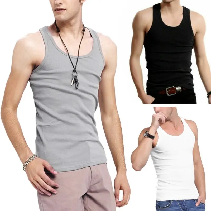 

Summer Mens Sleeveless Stringer Tank Top Cusual Sports Vests Shirts