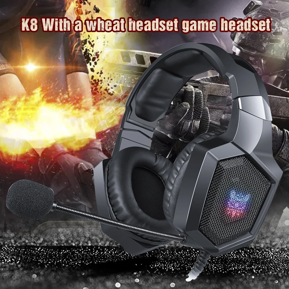 ONIKUMA K8 PS4 Игровые наушники шлем для ПК стерео игровая гарнитура с микрофоном и