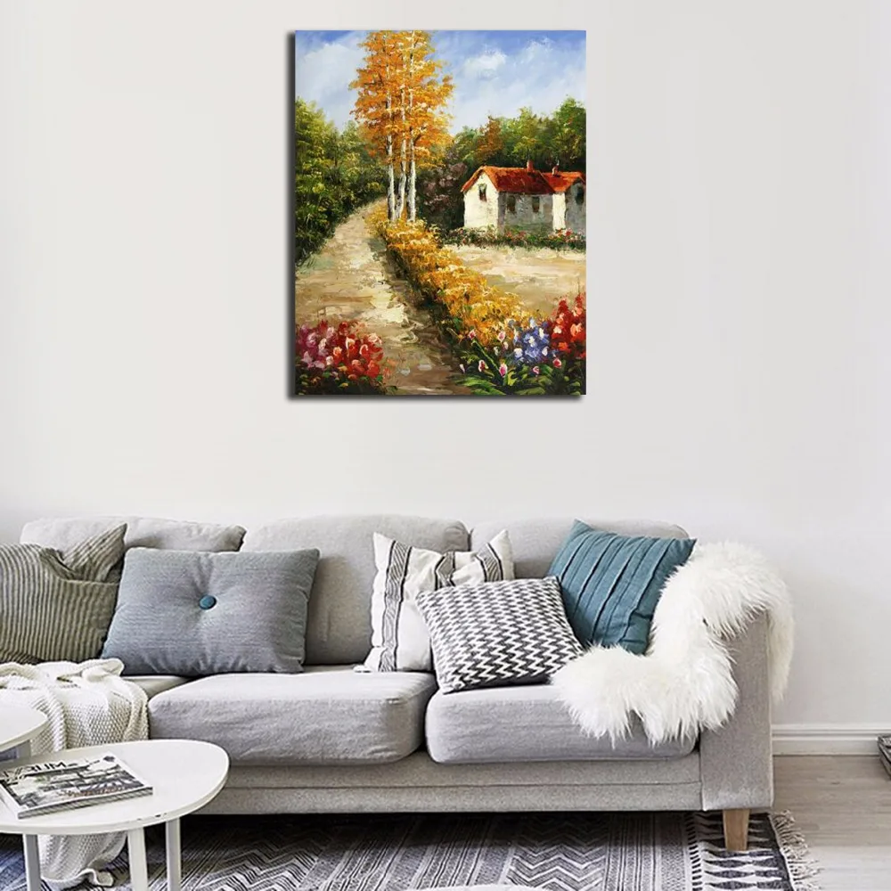 Framed Scenery DIY Painting By Numbers Paint On Canvas Kit Acrylic