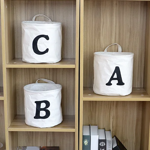 

Fabric Flower Pot Toys Bag Desktop Storage Bucket Baby Toys Basket Organizer Small Household