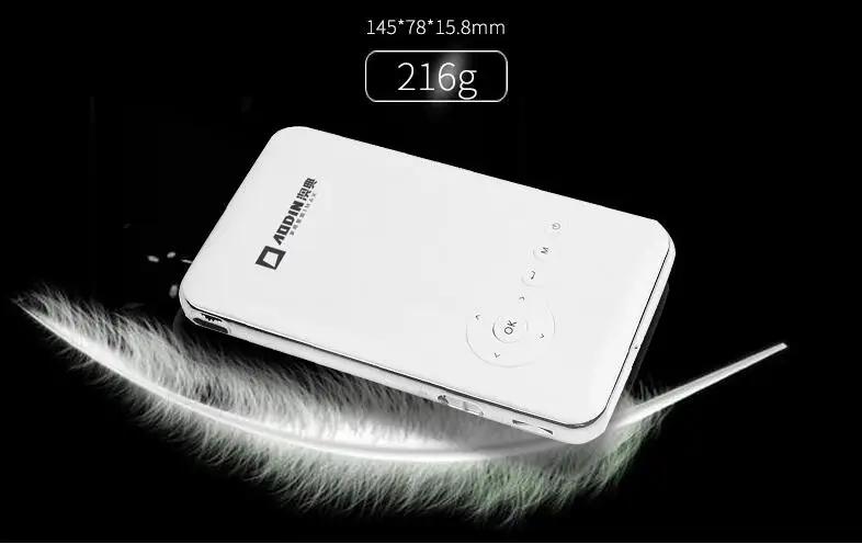 Aodin M6S mini portable 1080P DLP Projector 1GB/RAM 32G/ROM Android4.4 bluetooth4.0 wifi HDMI in
