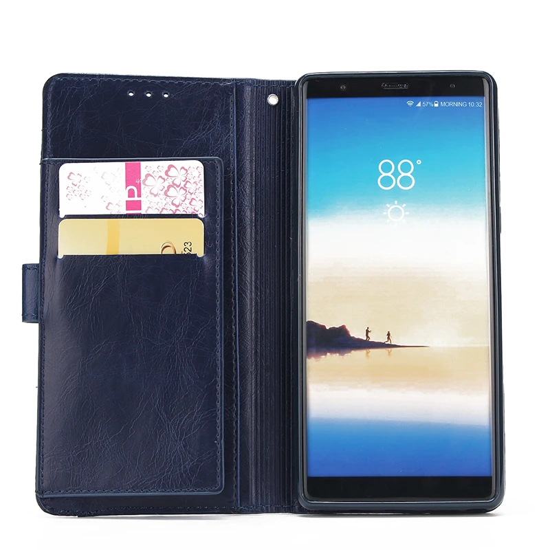 Кожаный чехол в стиле ретро чехол для samsung Galaxy S10 S9 S8 плюс S10E S7 S6 край S5 Примечание 10 10+ 8 9 5 Чехол-портмоне с отделением для карт чехол Бизнес чехол для телефона
