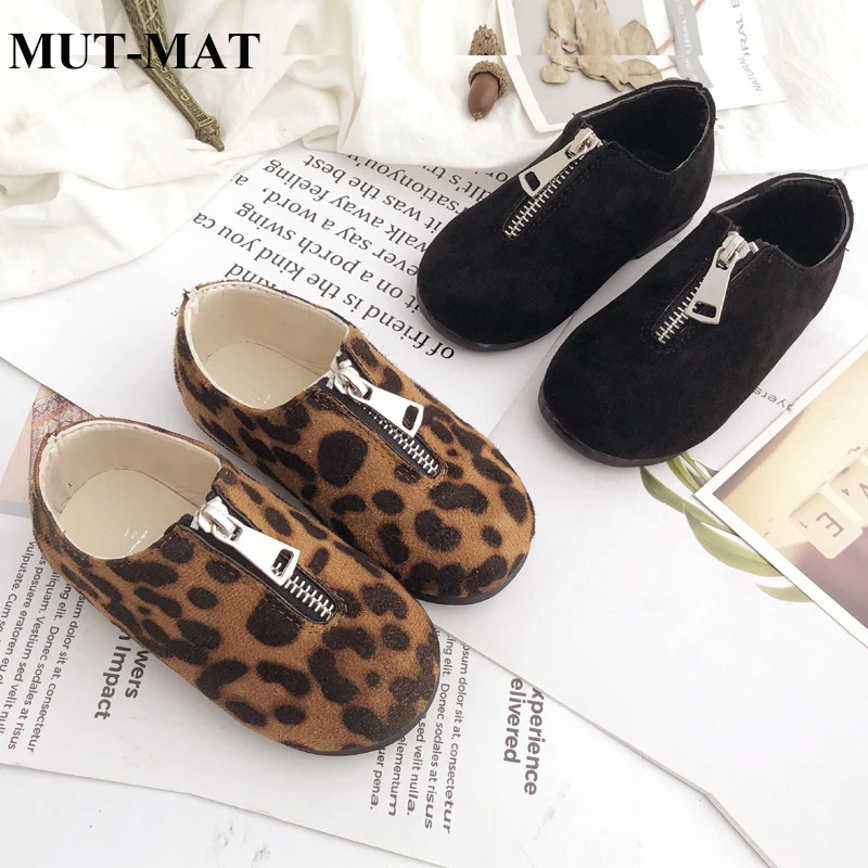 

Girls leopard single boys casual shoes baby shoes 2019 spring and autumn new children's fashion shoes