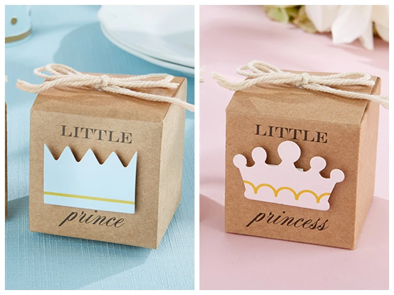 -50 шт./лот Милые Детские сувениры из крафт бумаги Little Prince и Подарочная коробка | Отзывы и видеообзор