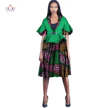 Дизайн африканская Женская юбка комплект юбки из Анкары африканская Мода Печатные Длинные юбки длиной до щиколотки женская одежда WY1362