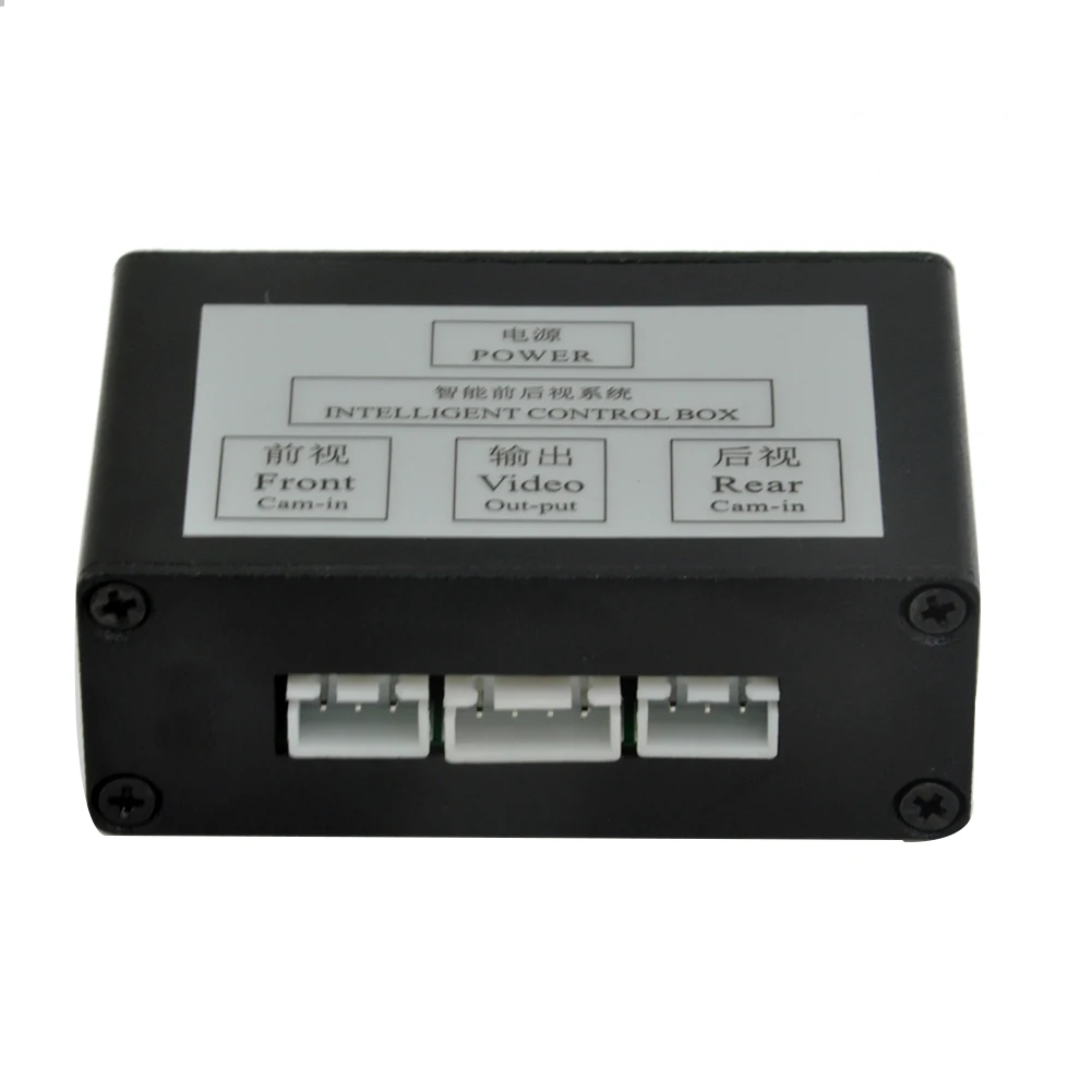 Tanie Kamera cofania konwerter kanałów wideo automatyczny przełącznik przód widok z boku widok z tyłu kamera wideo skrzynka sterownicza z instrukcją