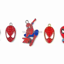 Смешанные 20 шт Человек-паук Подвески Ювелирные изделия изготовление DIY рождественские подарки
