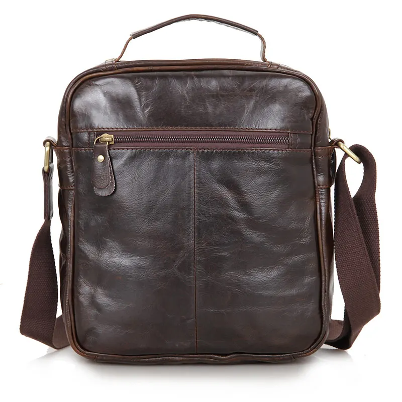 Umhängetasche Männer Gegerbtem Schlinge Leder 1 Tasche Jmd Chocolate Kaffee 7141q Echtes Kleine nIH5UqaXq