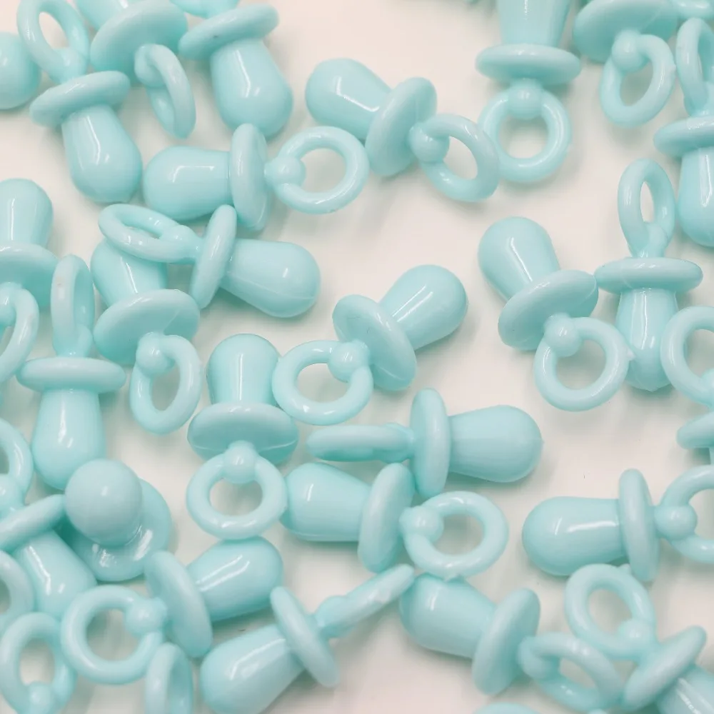 Wholesale 20pcs/lot 31X14MM Mini Pacifiers Baby Shower Favor Solid Pink