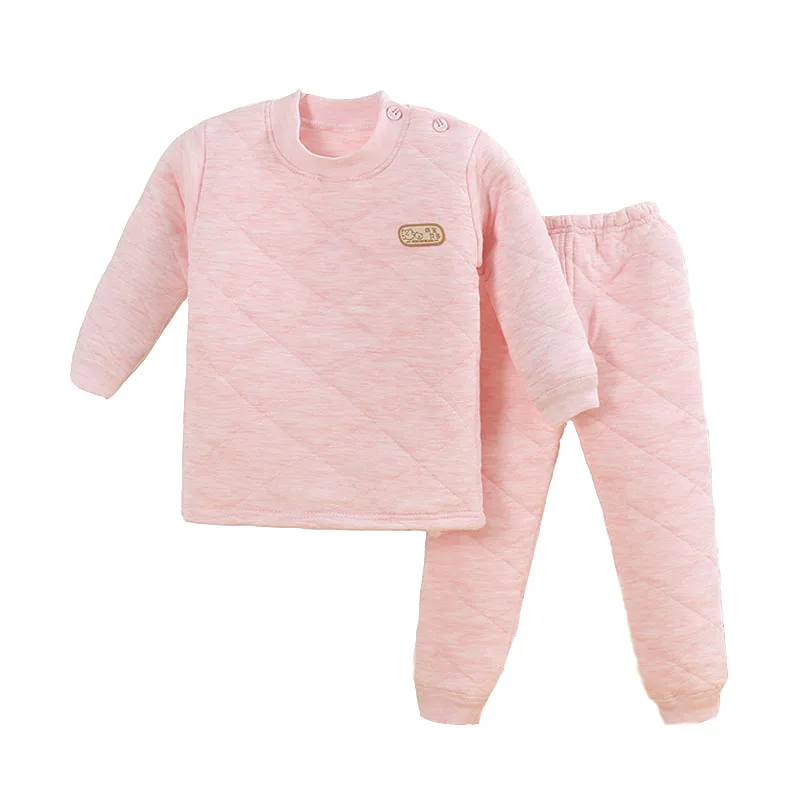 1 2T Baby Pajamas Girls Boys Winter Warm Pajamas Bathrobes Thick Cotton Long Sleeve Baby Sleeper