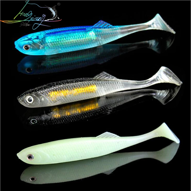 

Ufishing Soft Fish Bait 7g 9cm Plastic Fishing Lures Quality Rubber Worm Baits 5 Pcs/Bag Leurre Souple