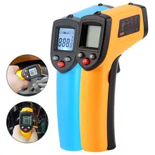 Thermomètre infrarouge sans contact-50 à 380C, numérique, Laser, mesure de la température, pyromètre IR, imageur, hygromètre, testeur industriel