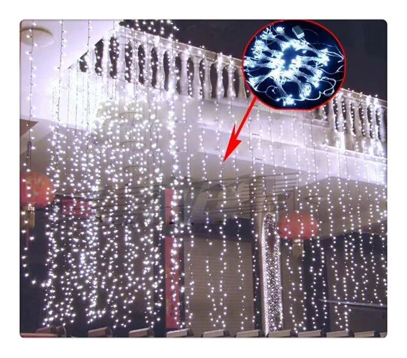 

3 x 6m Wedding Backdrop LED Light Drape Curtain Light for Party Decoration / led fairy lights