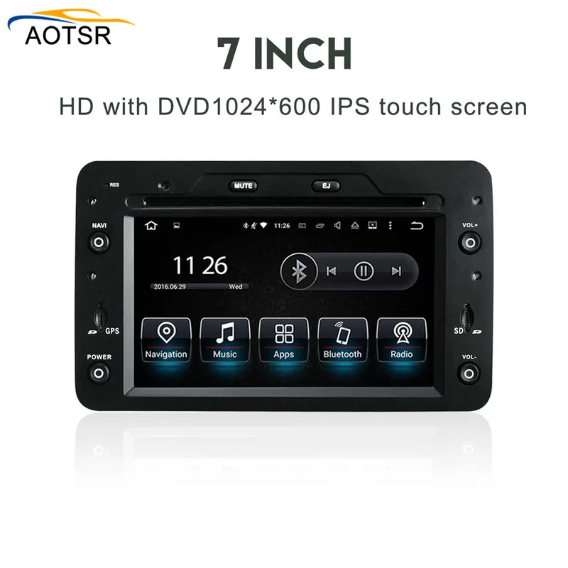 Discount Android 8.0 Car dvd player head unit For Alfa Romeo Spider Alfa Romeo 159 Brera 159 2006+ Sportwagon GPS Navigation radio stereo 7