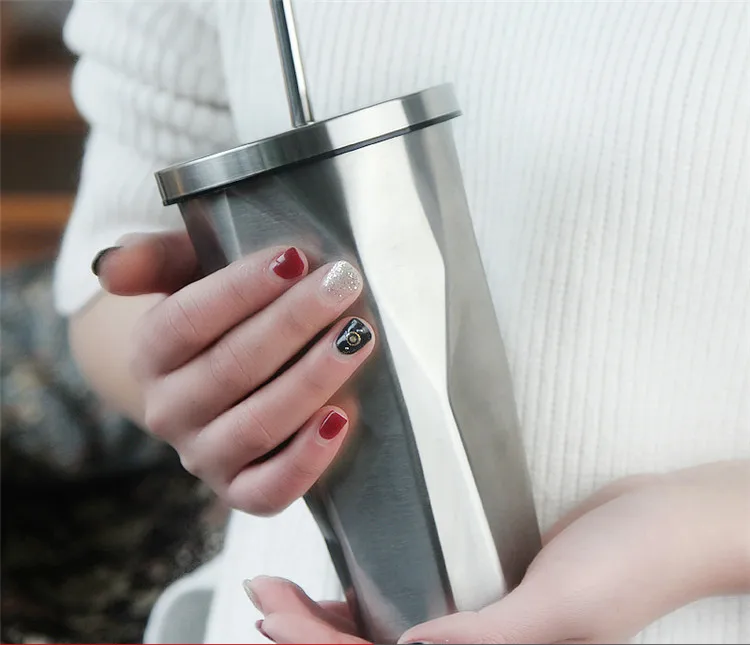 Портативная дорожная кофейная кружка с двойными стенками 450 мл|tea mugs with lids|travel coffee