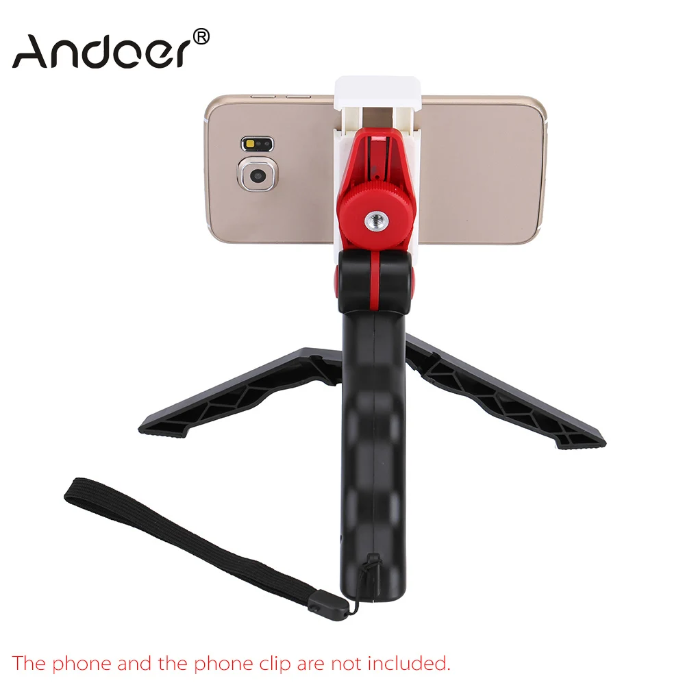 Мини штатив Andoer 2 в 1 складной настольный + ручной держатель для камеры GoPro Hero DC DSLR