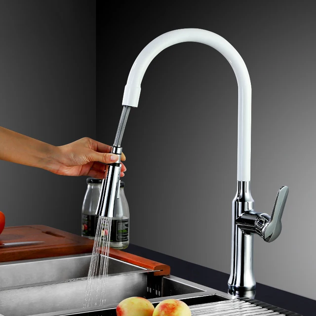 Best Offers High Quality Pull out Down Kitchen Faucet Mixer Tap 360 swivel single handle kitchen tap mixer brass cozinha