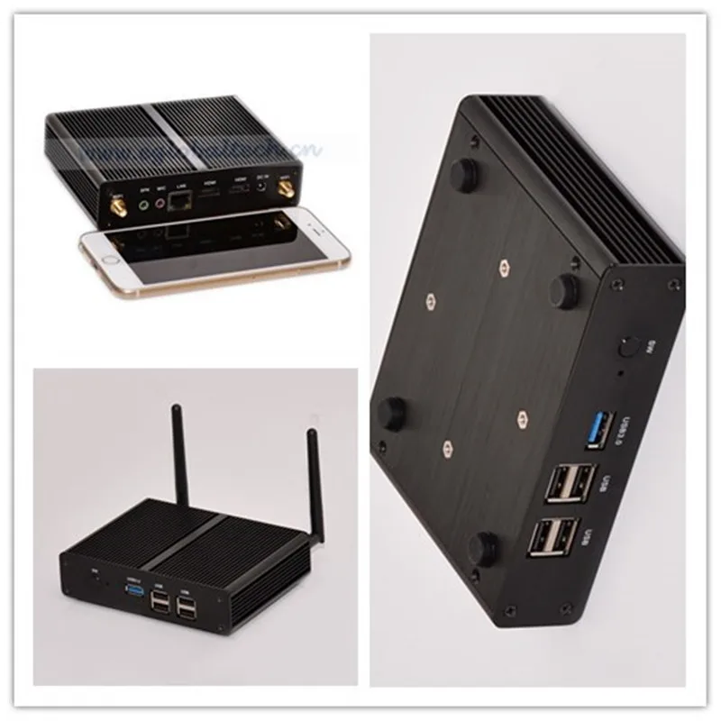 Дешевый Мини компьютер Celeron Windows Barebone Intel N2810 N2920 J1900 Baytrail безвентиляторный Nuc