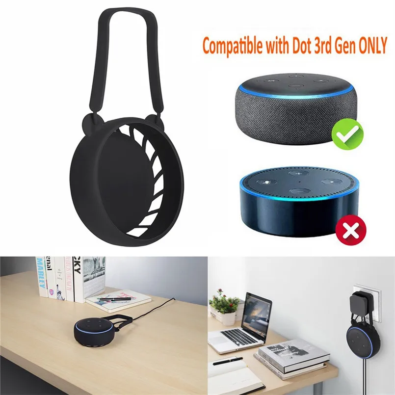 Держатель вешалка настенный для Echo Dot 3 го поколения 30AP11|Аксессуары аудиосистем| |