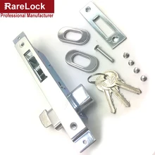 Rarelock раздвижные двери замок с 3 ключами для спальни, балкона, аксессуары для ванной комнаты, оборудование для домашней безопасности f