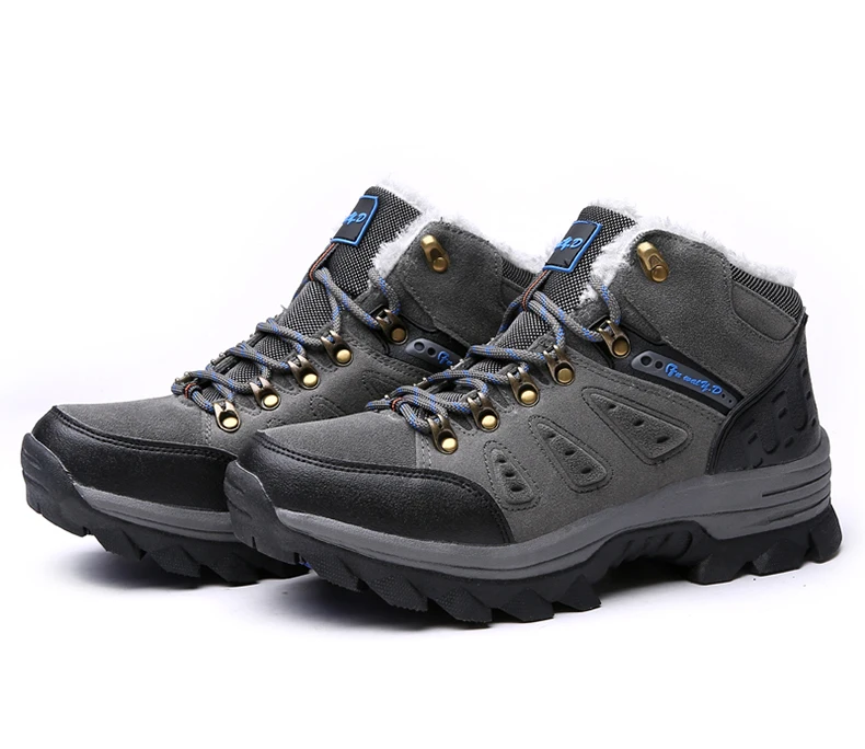 VESONAL/зимние ботинки на меху для мужчин; кроссовки; Мужская обувь для взрослых; повседневные качественные водонепроницаемые ботинки унисекс; резиновые теплые ботинки