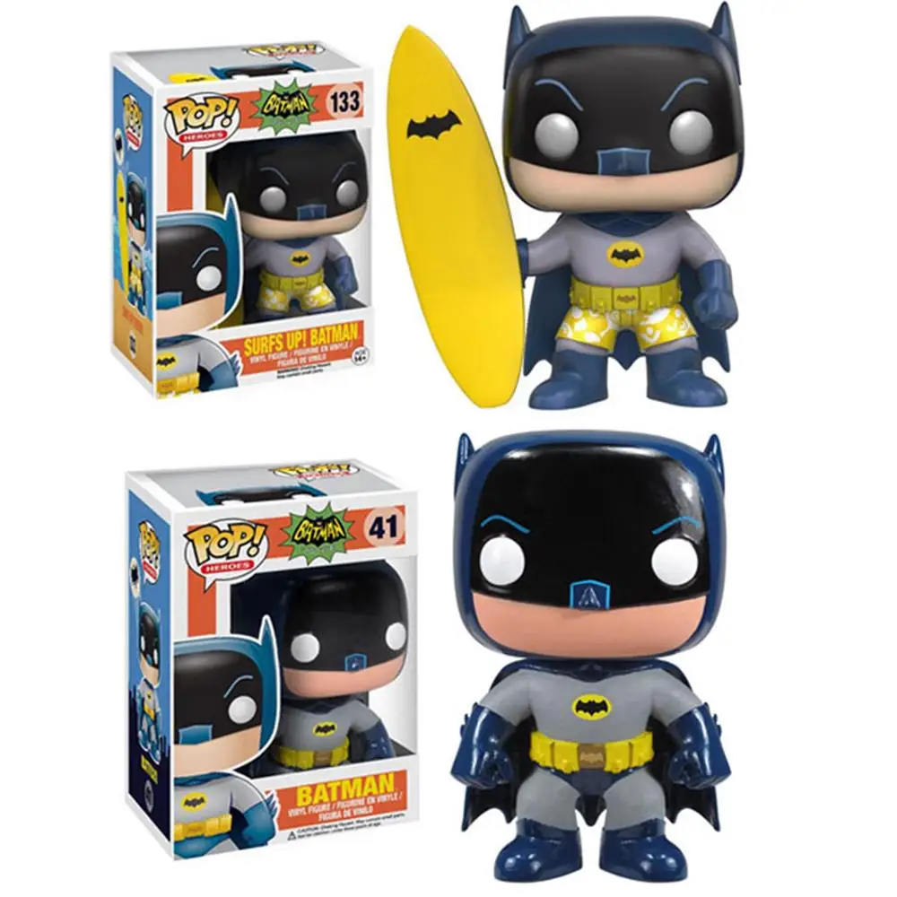 

FUNKO POP Batman #41 Surf Up! Batman #133 Vinyl Figures Doll Toys Marvel Avengers Action figure Collections Model Gifs