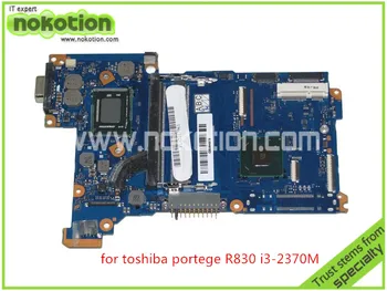 

NOKOTION original Laptop motherboard for toshiba R830 R835 FAL3SY3 HD4000 i3-2370M DDR3