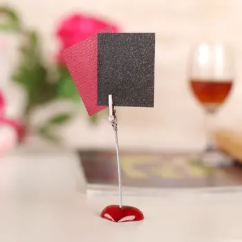 

Wholesale 10 x Memo Holder Red Heart-shaped Resin Base Photo Blank Note Memo Clip Tree Display