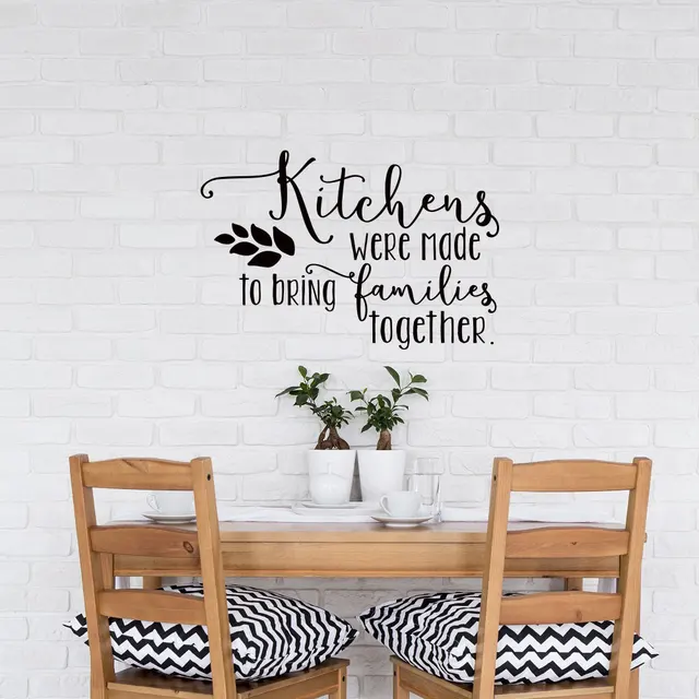 Keluarga Interior Dinding Decal Dapur Dibuat Untuk Membawa Keluarga Interior Dinding Decal Dapur Dibuat Untuk Membawa Bersama Vinyl Kutipan Stiker Tahan