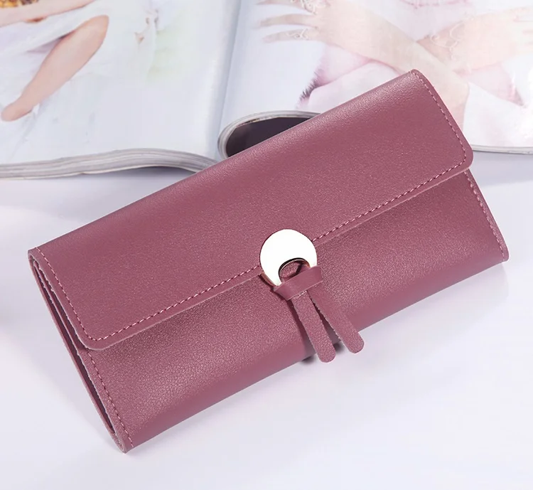 MJ Women’s Wallets Women Fashion Leather Wallet Leisure Clutch Ladies Bag Long Purses Card Holder Wallet Money Bag (12)