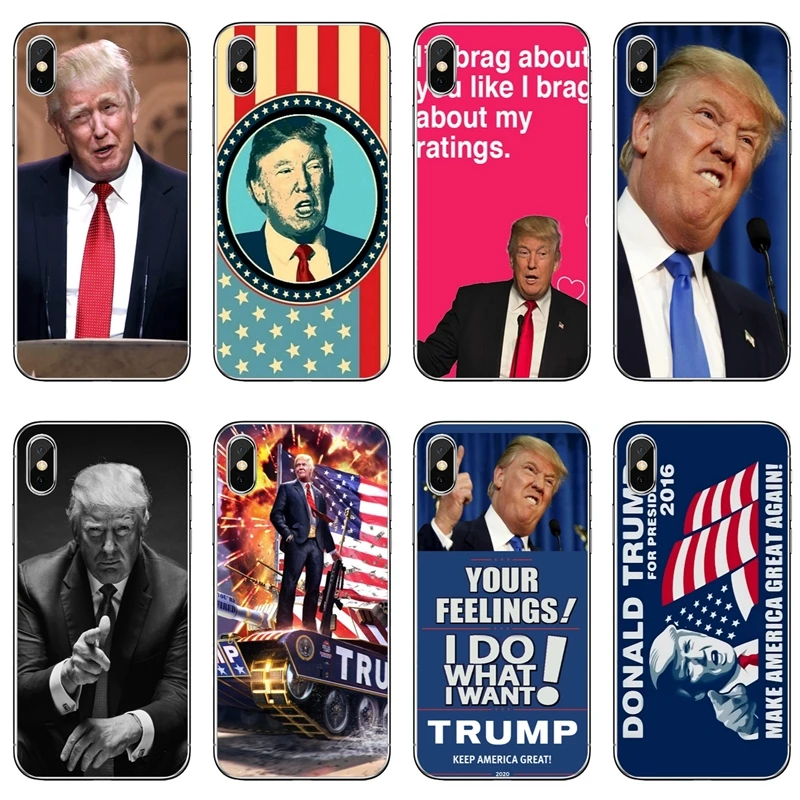 

Donald John Trump For iPhone X XR XS Max 8 7 6s 6 plus SE 5s 5c 5 4s 4 iPod Touch case Soft phone cover cases