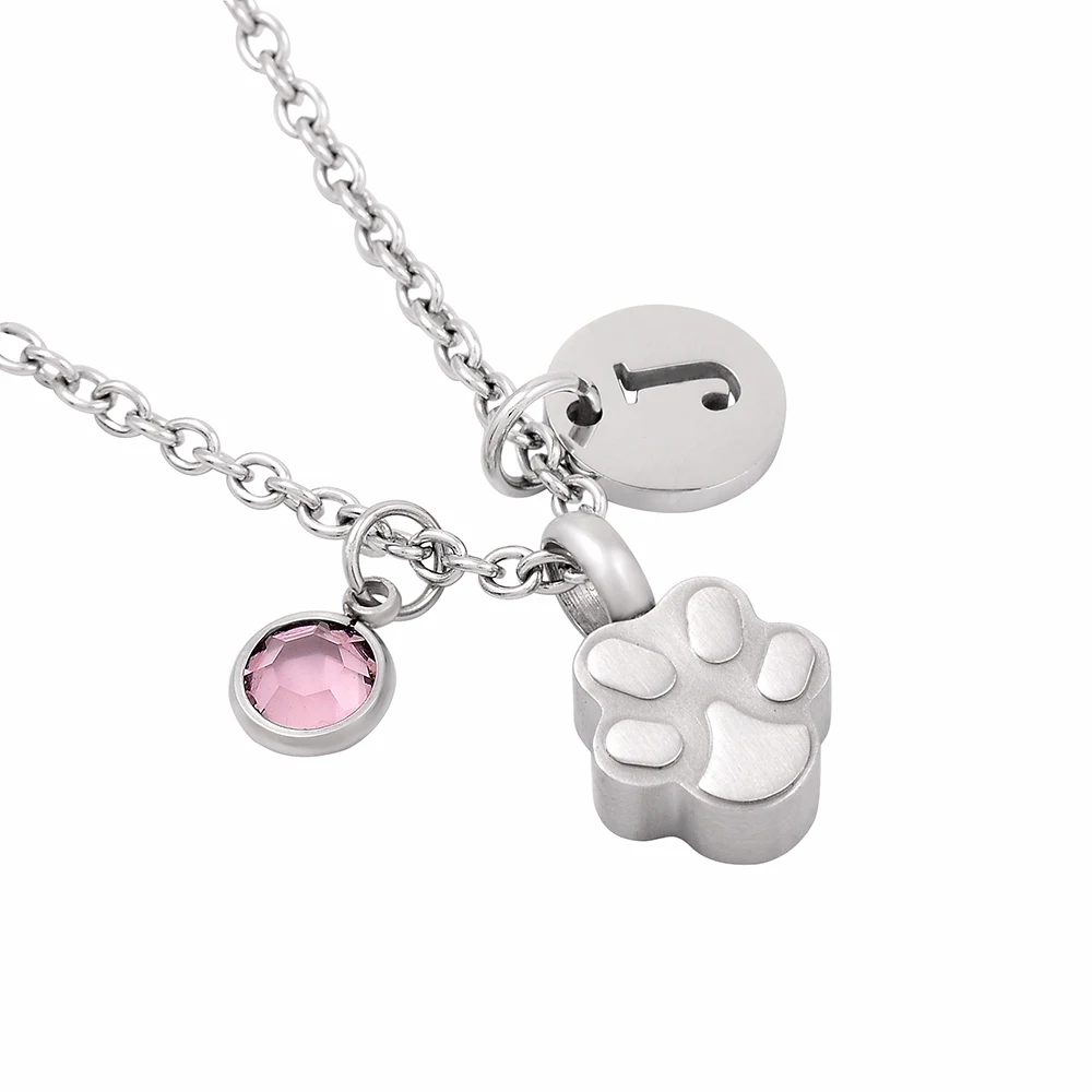 Cute Apple charm stainless steel necklace with a shiny zircon stone USA Seller
