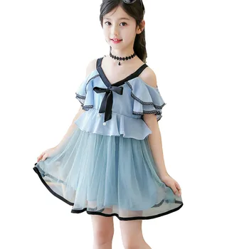

Girls' summer dress 2018 children's sleeveless A-Line dress little girls' fashion ball gown children's wear princess dresses