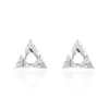 Rose or argent couleur Triangle cubique zircon boucles d'oreilles cristal pierre échantillon géométrique boucle d'oreille pour les femmes fête bijoux 2022 ► Photo 3/6