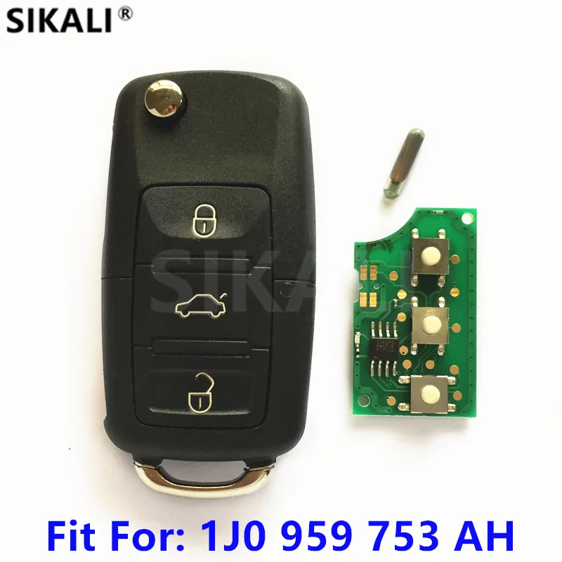 1J0 959 753 AH Volkswagen remote key 3 buttons HLO 5FA 008 399-10 HELLA 434MHz 