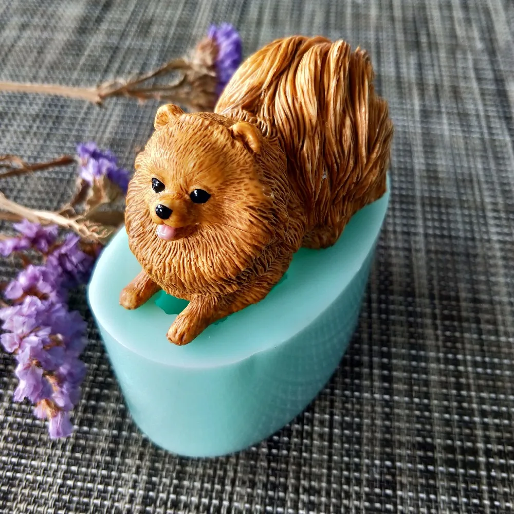 PRZY 3d силиконовая форма для животных милых собак изготовления мыла DIY формы свечей
