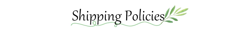 8 Shipping policies