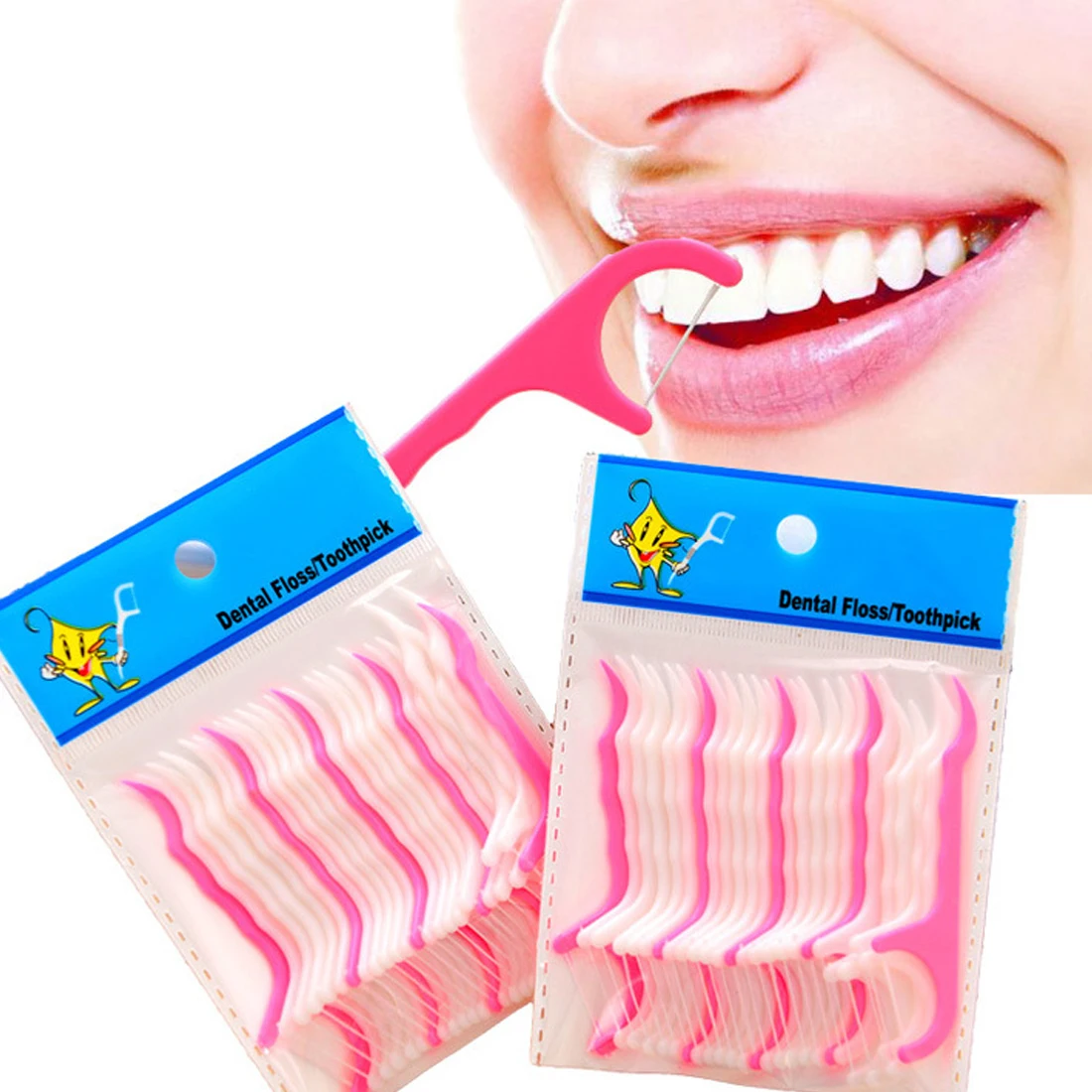 50pcs / Two Packs Interdental Brush Teeth Stick Tooth Picks Dental Oral