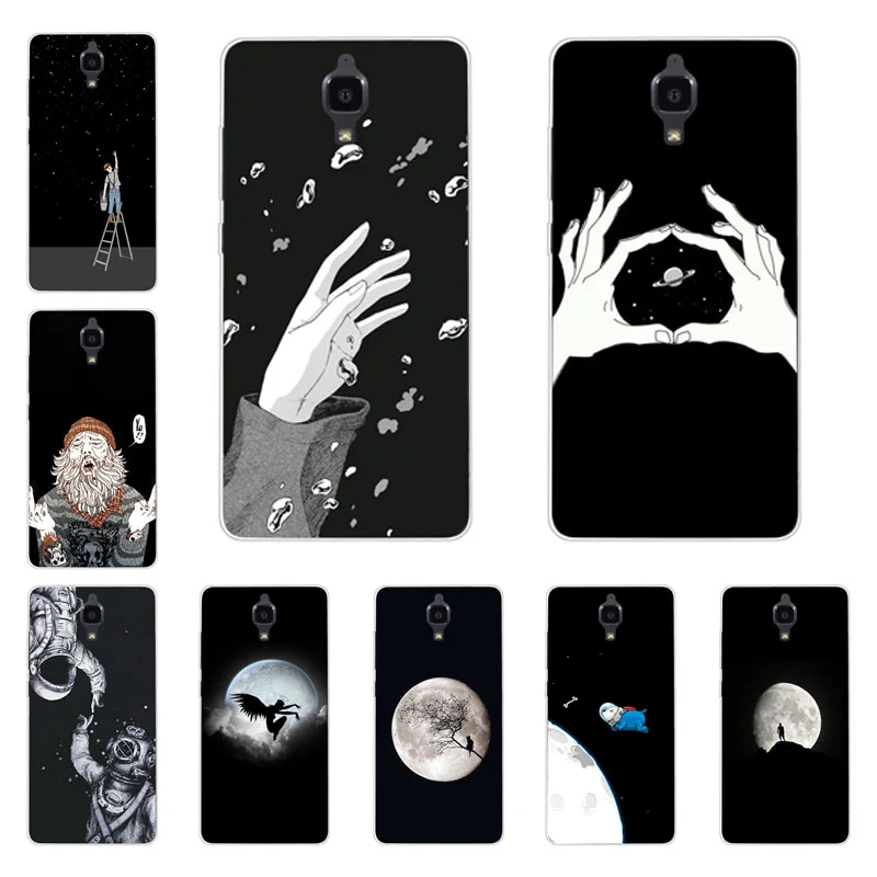 xiaomi mi 4 4i 4c Case Silicon Black graffiti Painting Soft TPU Back Cover for mi4 mi4i mi4c Protect Phone cases shell |