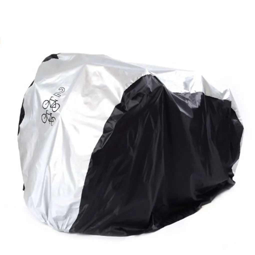 silver black Американское Велосипедное водонепроницаемое покрытие для защиты от ультрафиолета защита для велосипеда защита от пыли от дождя наружная Серебристая черная - Color: silver black