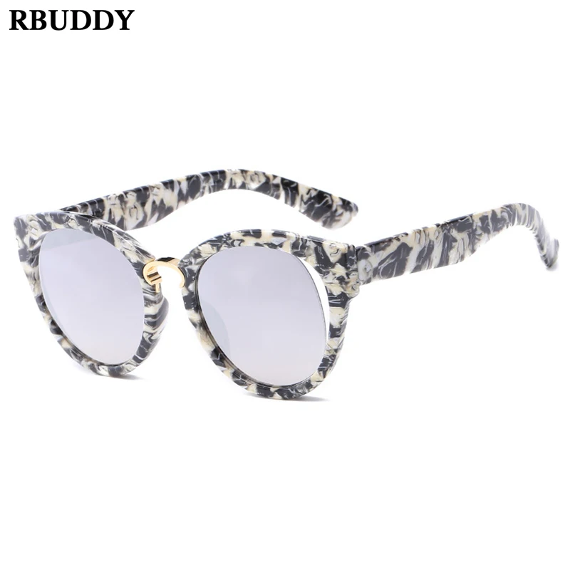 

Vintage 2019 Cat's Eye Sunglasses Woman Men Current Glasses Creative Model Street Shooting Sunscreen Print Sun Glasses UV400