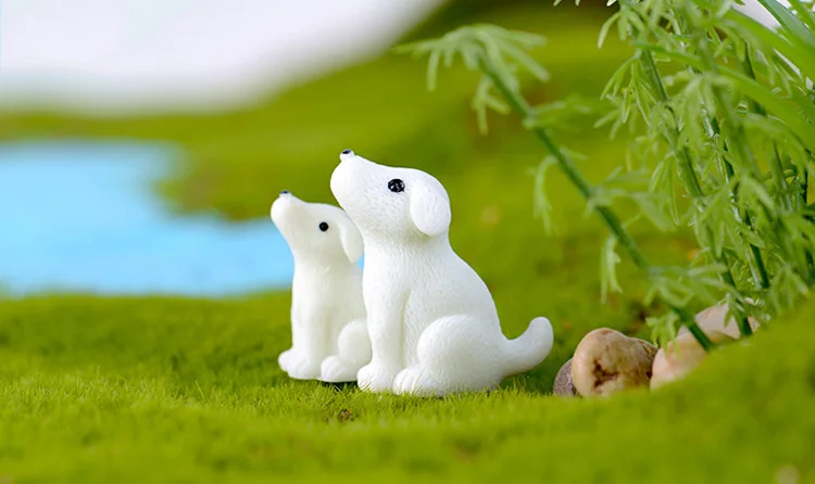 BAIUFOR животные миниатюры белый медведь прекрасный мать медведь брелок материал Террариум фигурки DIY Сказочный Сад Декор