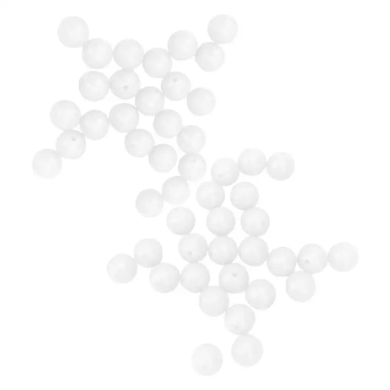 5x5mm White Полиэтиленовые светящиеся бусины, светящиеся поплавки, пробки для лески, сопротивление, рыболовные снасти, аксессуары, оборудование - Цвет: 5x5mm White