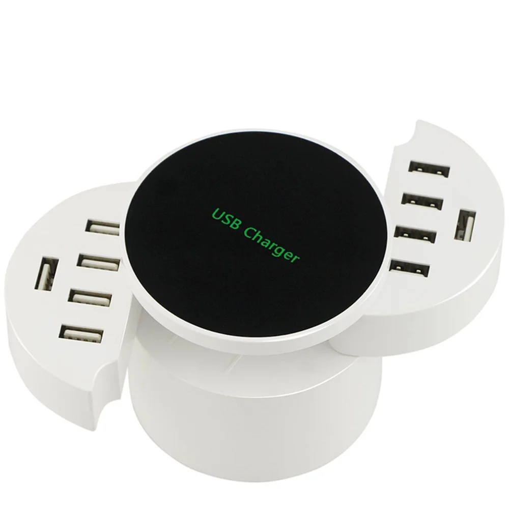Kopen USB Lader 10 Smart Usb poorten 5 V 8A Multi Port USB Lader Reizen Huishoudelijke Charger voor iPhone SE 6 S 6 Plus 7 iPad