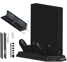 PS4 Pro Vertical Stand Cooling Fan Dual Controller Charging Station HUB+Dust proof kit Mesh Jack Stopper for PS4 Pro Game Parts PS4 Pro Vertical Stand Cooling Fan Dual Controller Charging Station HUB+Dust proof kit Mesh Jack Stopper for PS4 Pro Game Parts
