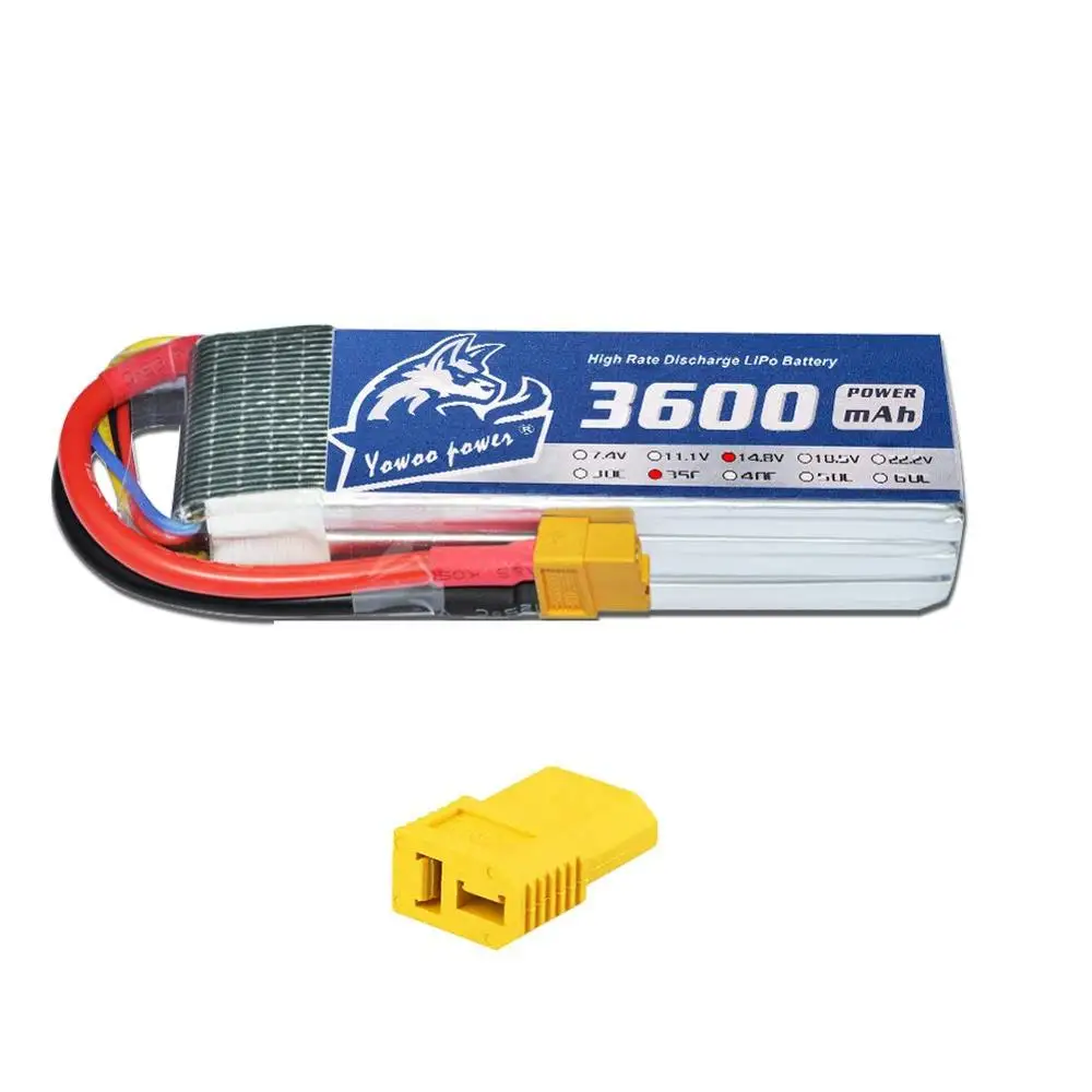 RC Lipo 2S 7,4 V 3S 11,1 V 4S 14,8 V 6S 22,2 V аккумулятор 3000mah 3600mah 4200mAh 5200mah 6000mah 7000mah T XT60 35C-60C для радиоуправляемого автомобиля - Цвет: 4s 3600mah 35C 1C